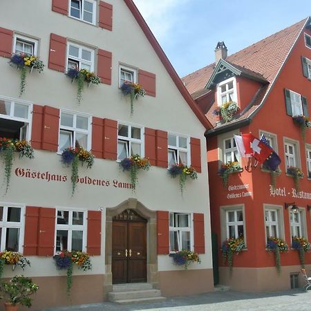 Hotel-Restaurant Goldenes Lamm Dinkelsbühl Exterior foto
