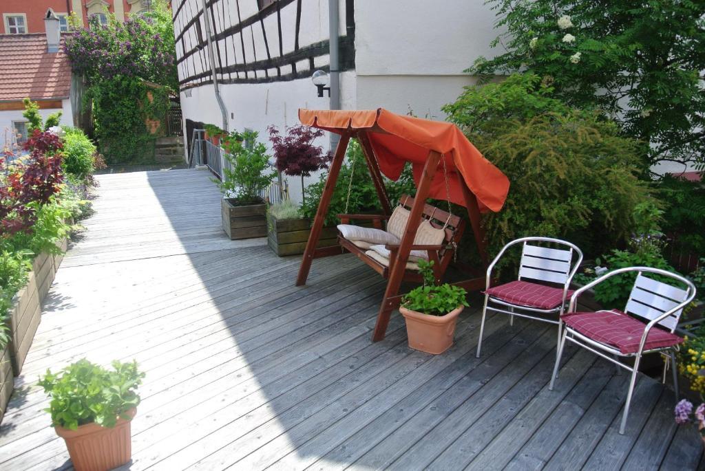 Hotel-Restaurant Goldenes Lamm Dinkelsbühl Exterior foto