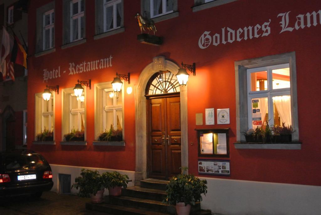 Hotel-Restaurant Goldenes Lamm Dinkelsbühl Exterior foto